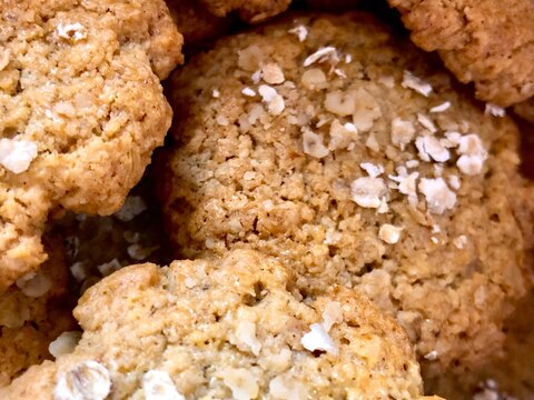 オーツ麦のカントリークッキー:小麦粉なし！